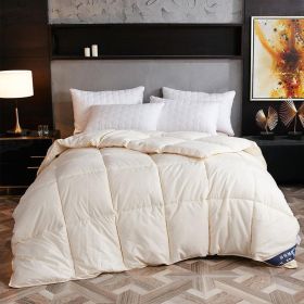 Down Duvet, Winter Duvet, Goose Down Duvet Core, Air Conditioner (Option: Creamywhite-220* 240cm-6)