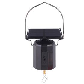 Solar Powered Eco Friendly Motor Wind Chime Ornament Hanging Rotating Motor (Option: as picture)