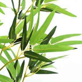 vidaXL Artificial Bamboo Plant with Pot 150 cm Green (Option: as picture)