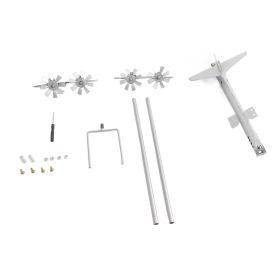 Aircraft Wind Sculpture Wind Powered Rotate Stainless Steel Airplane Windmill Easy Assemble Metal Windmill Garden Decor (Option: as picture)