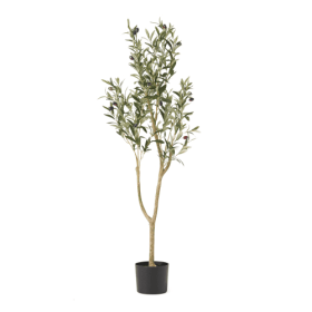 120CM ARTIFICIAL OLIVE TREE (Color: Green)