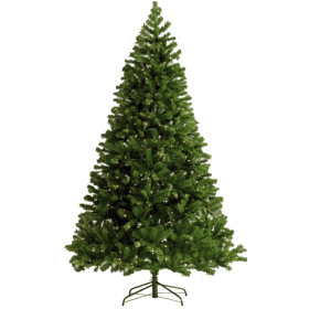 Pre-Installed Illuminated Christmas Tree 6 Foot Faux Hinged Christmas Tree With Foldable Stand (Color: Green)