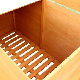 vidaXL Garden Storage Box 126x72x72 cm Wood (Option: as picture)