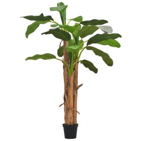 vidaXL Artificial Banana Tree with Pot 250 cm Green (Option: as picture)